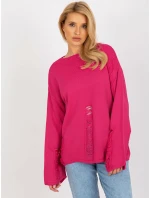 Dámský svetr BA SW 8043 .08X fuchsiová - FPrice Dámský svetr BA SW 8043 .08X fuchsiová - FPrice