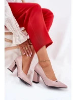 Elegantní dámské lodičky na podpatku Vinceza – růžové Elegantní dámské lodičky na podpatku Vinceza – růžové