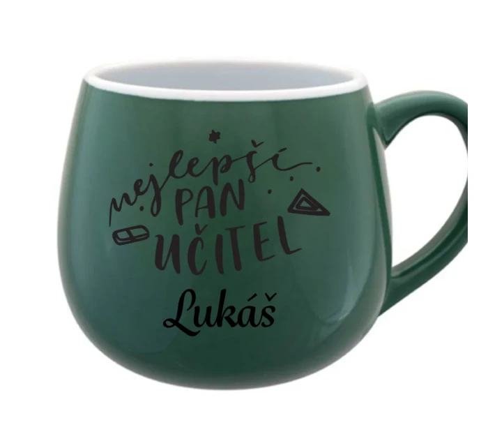 Personalizovaný keramický hrneček - NEJLEPŠÍ PAN UČITEL