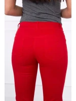 Dámské kalhoty 2628-1 červená - Kesi Dámské kalhoty 2628-1 červená - Kesi