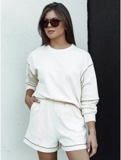 Dámský teplákový komplet PULGAR ecru FashionStreet AY1054