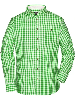 JN 638 Popelínová kostkovaná košile styl green/white model 22487420 - Daiber
