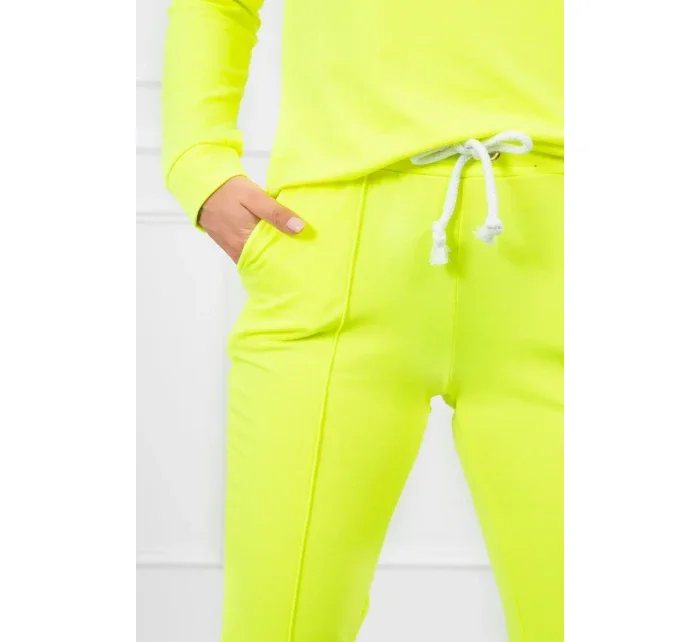 Tepláková souprava žlutá neonová