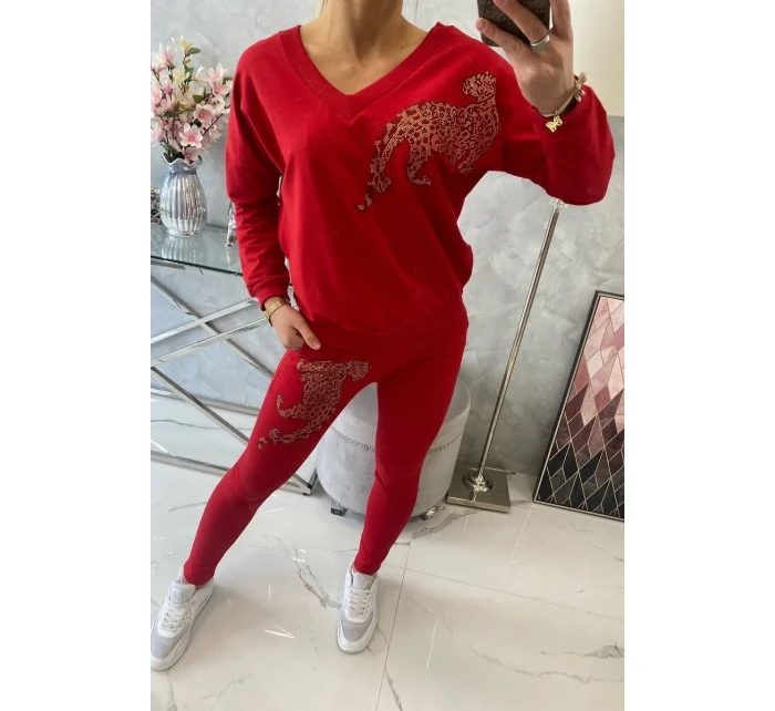 Zirkonová sada panther červená