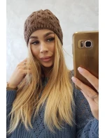 Fleecová čepice Teresa K285 mocca Fleecová čepice Teresa K285 mocca