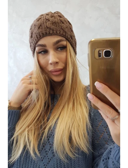 Fleecová čepice Teresa K285 mocca Fleecová čepice Teresa K285 mocca