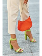 Sandálky Na Podpatku Neonová Zeleň Georgina Sandálky Na Podpatku Neonová Zeleň Georgina