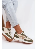 Dámské sportovní boty na platformě Zelená model 21919440 - Boto