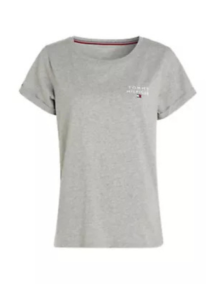 Dámské tričko TH ORIGINAL LOGO LOUNGE T-SHIRT UW0UW04525P61 šedá - Tommy Hilfiger