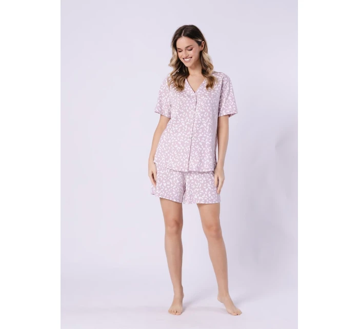 Leveza 1709 Samanta pyžamo kr/r S-XL na zip