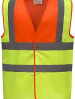 Yoko HVW 100 Hi-Vis bezpečnostní vesta 79.W100 hi vis orange/hi vis yellow