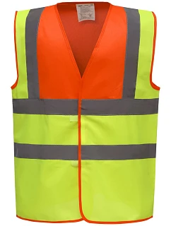 Yoko HVW 100 Hi-Vis bezpečnostní vesta 79.W100 hi vis orange/hi vis yellow