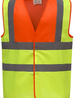 Yoko HVW 100 Hi-Vis bezpečnostní vesta 79.W100 hi vis orange/hi vis yellow