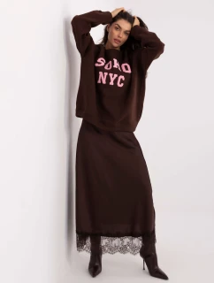 Mikina MJ BL H2501.75 tmavě hnědá