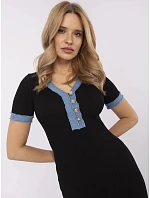 Sukienka NM SK model 22106268 czarny - FPrice Sukienka NM SK model 22106268 czarny - FPrice