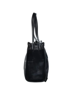 Dámská kabelka/kufřík s kožešinou Big Star – černá