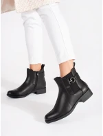 Moderní kotníčkové boty dámské na plochém podpatku Moderní kotníčkové boty dámské na plochém podpatku