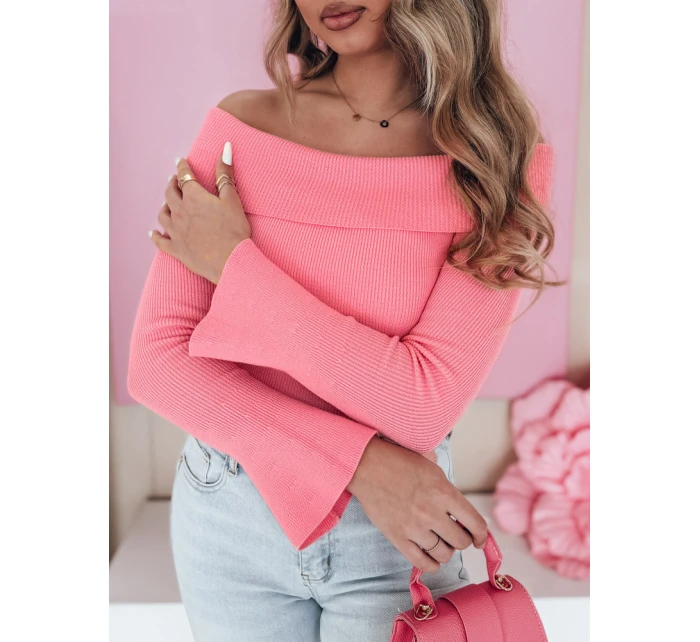 Dámská halenka s odhalenými rameny SHOWIT růžová FashionStreet MY2429