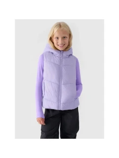 Dívčí prošívaná kapuce bez rukávů 4F Junior 4FJWAW24TVJAF129-51S