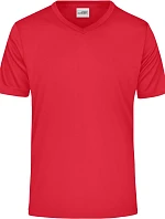 Daiber JN 736 Pánské sportovní tričko s výstřihem do V 02.0736 red