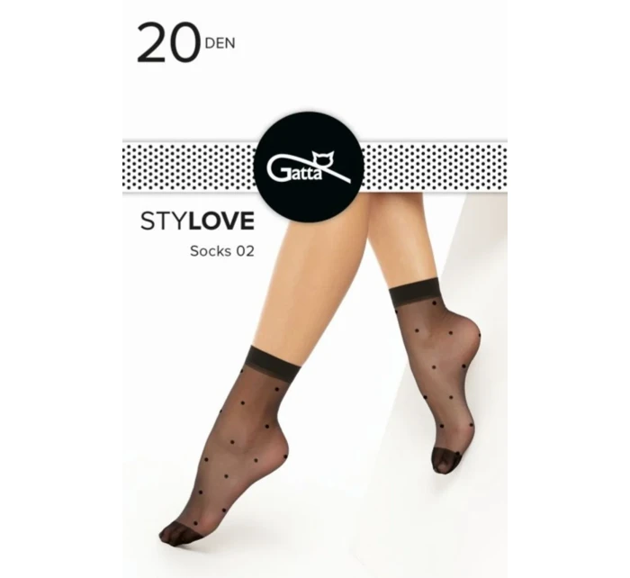 Dámské punčochové ponožky Stylove 02 černá - Gatta