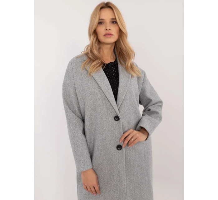 Płaszcz TW PL BI szary model 20572136 - FPrice Płaszcz TW PL BI szary model 20572136 - FPrice