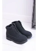 práškové černé teplé Dětské boty traper Dexter práškové černé teplé Dětské boty traper Dexter