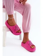Dámské pěnové pantofle na masivní podrážce s medvídkem Fuchsia Lamira Dámské pěnové pantofle na masivní podrážce s medvídkem Fuchsia Lamira