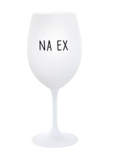 NA EX - bílá  sklenice na víno 350 ml