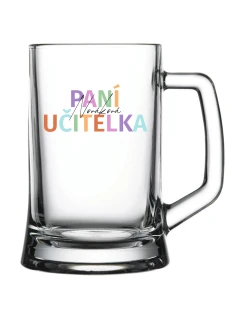 Personalizovaná pivní sklenice pro paní učitelku/pana učitele
