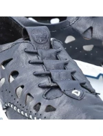 Rieker W RKR652 námořnicky modrá kožená polobotka s prolamovanou podrážkou Rieker W RKR652 námořnicky modrá kožená polobotka s prolamovanou podrážkou