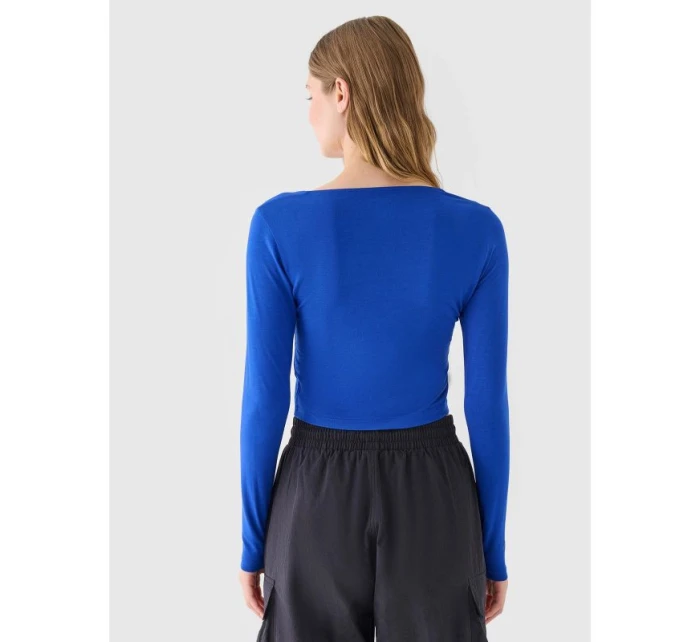 Dámské hladké tričko s dlouhým rukávem 4F 4FRSS24TLONF499-36S