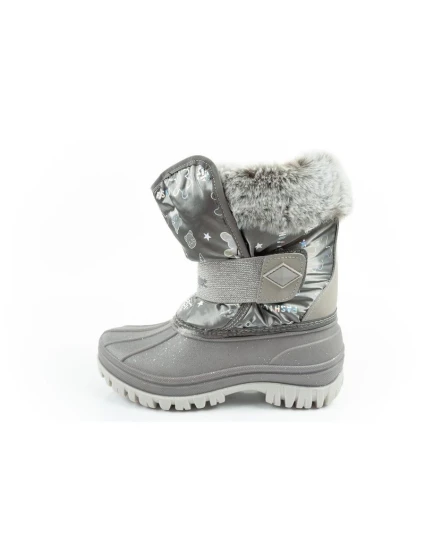 Lee Cooper zimní sněhule dětské zateplené sněhule pro dívky šedé