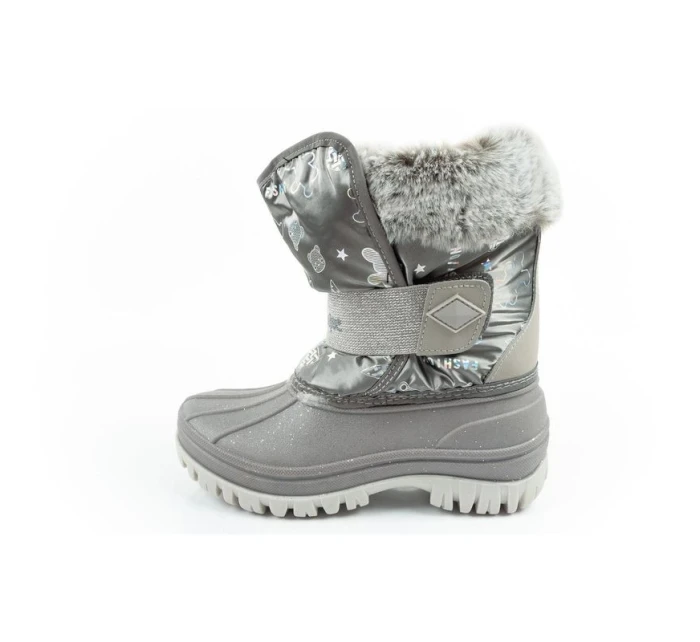 Lee Cooper zimní sněhule dětské zateplené sněhule pro dívky šedé