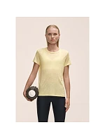 Dámské tričko Casall Soft Texture Tee, žluté