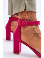 Dámské Sandály Na Podpatku Fuchsie model 21618211 - EVENTO Dámské Sandály Na Podpatku Fuchsie model 21618211 - EVENTO