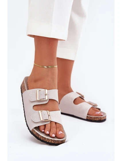 Dámské sandály se zlatými a šedé model 21703238 - Boto