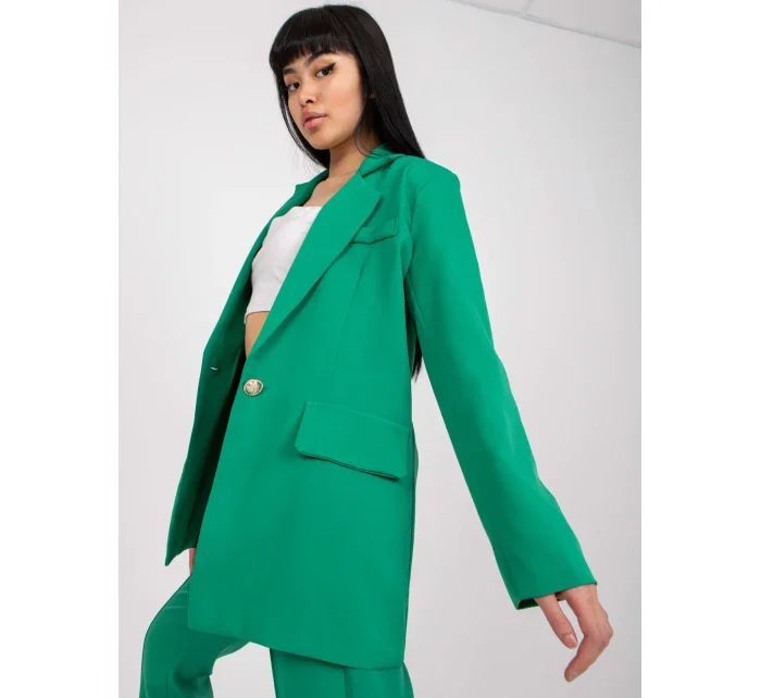 Dámský kabát DHJ MA model 17265650 světle zelený - FPrice Dámský kabát DHJ MA model 17265650 světle zelený - FPrice