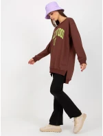 Mikina VI BL 3102.01P tmavě hnědá