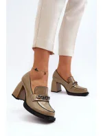 Lodičky na masivních podpatcích, zelené Terimene Lodičky na masivních podpatcích, zelené Terimene