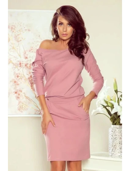 Dámské šaty 189-10 růžové - Numoco