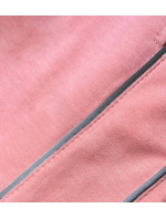 Krátké dámské šortky v lososové barvě (8K952-38)