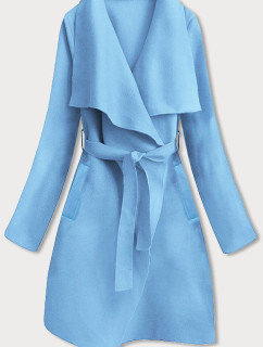Blankytný minimalistický dámský kabát (747ART)