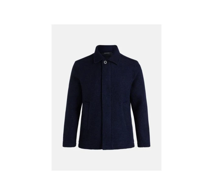 Vlněná košile Peak Performance M modrá