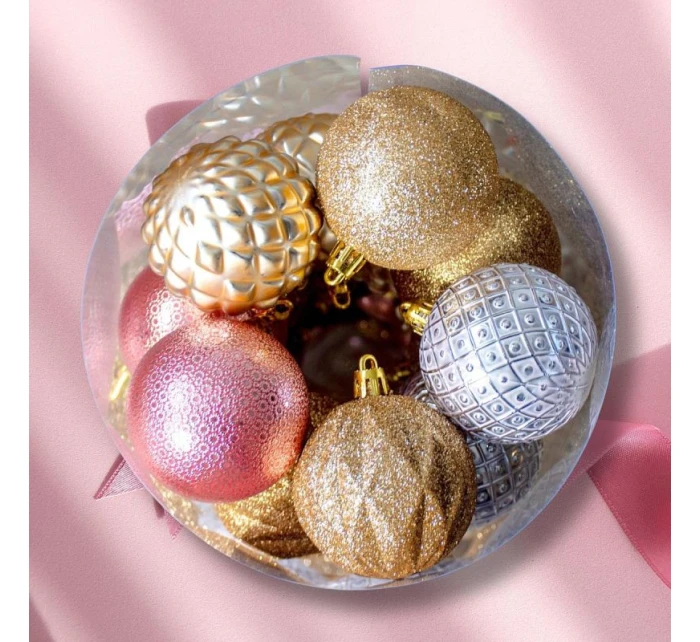 BOMBKA DEKORACYJNA PLASTIKOWA SET 35  RÓŻOWY model 21832993