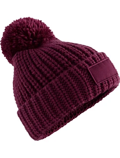 B 329 Pletená čepice s bambulí burgundy model 22469575 - Beechfield