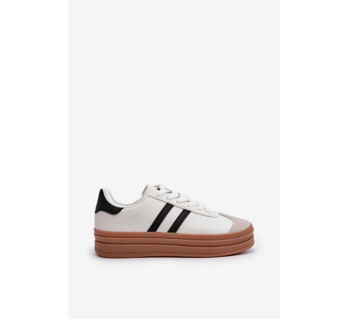 Dámské tenisky na platformě Bílé Egelia Dámské tenisky na platformě Bílé Egelia