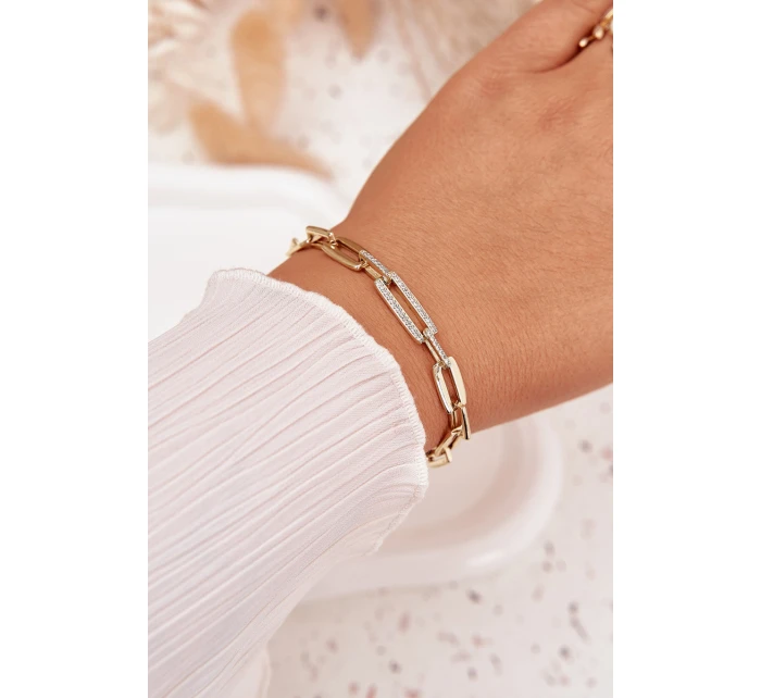 Dámský náramek model 21776915 ze chirurgické oceli zlatý - Boto Dámský náramek model 21776915 ze chirurgické oceli zlatý - Boto