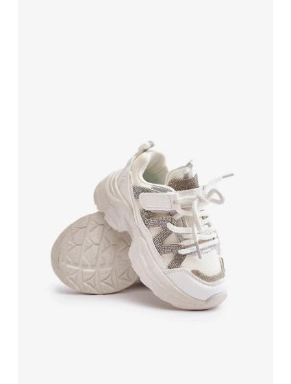 Dětské Tenisky S Křišťály Bílé Rianalla