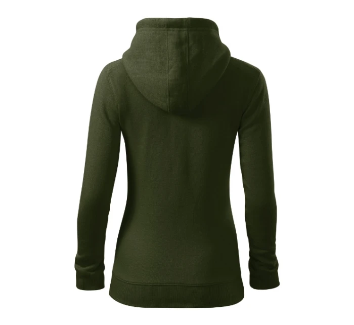 Trendy Zipper mikina dámská military